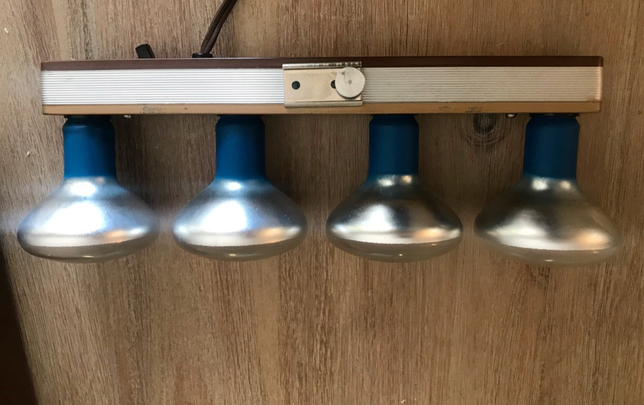 Vintage Movie Light Bar Case Tested 4 Bulbs Filming Photography CKC 150M Chicago