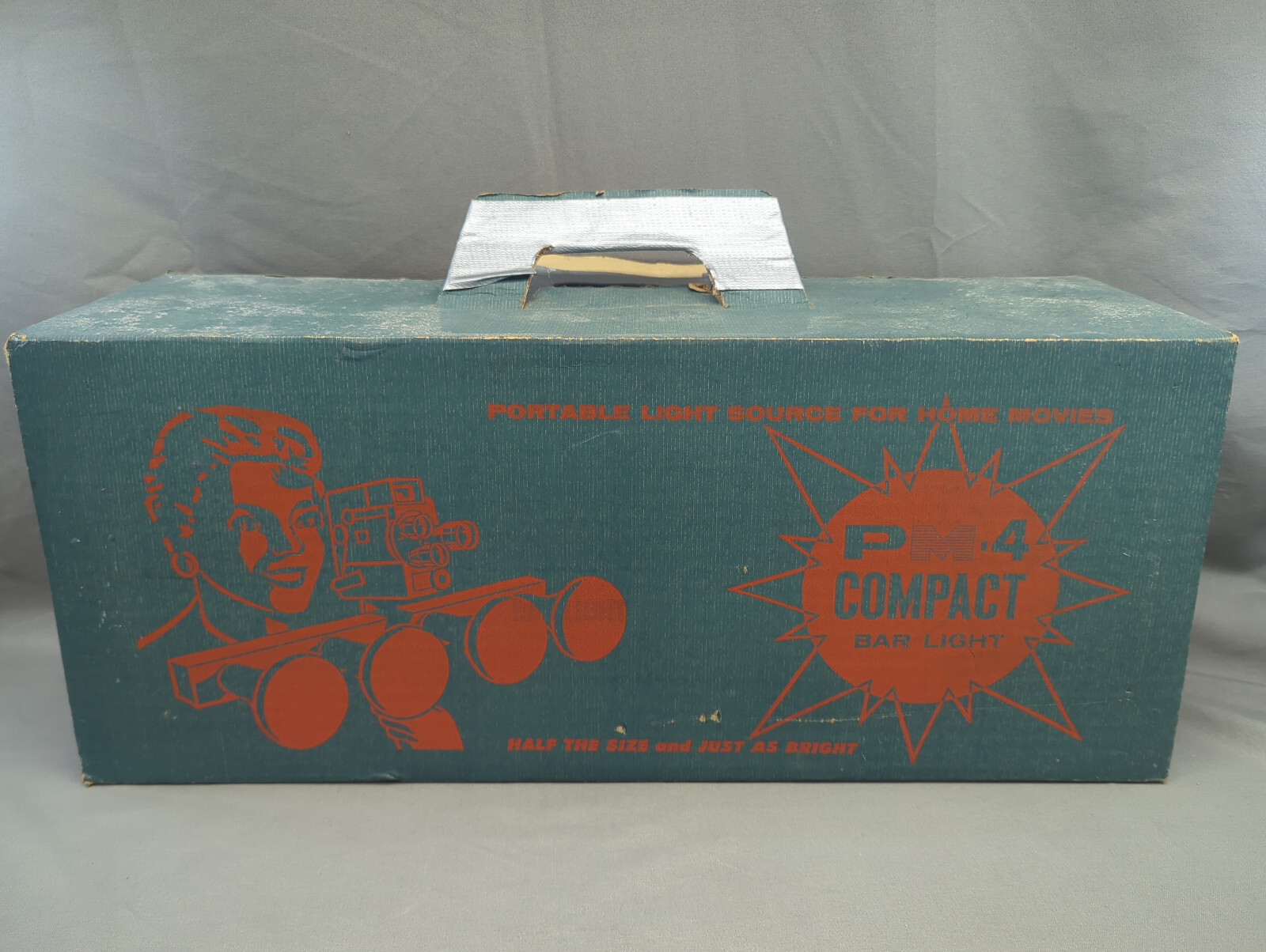 VINTAGE 1950s THEATRE PHOTOGRAPHY LIGHTING AREL PM4 COMPACT 18″ LIGHT BAR 4 BULB