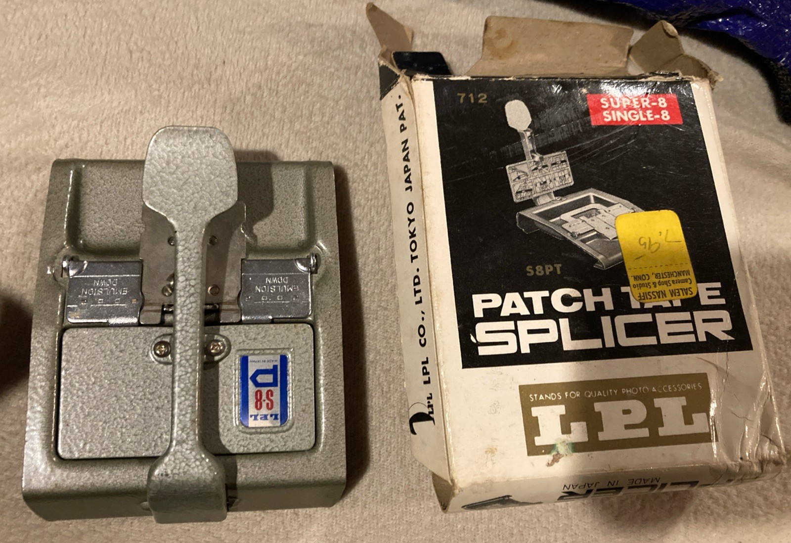LPL Patch Tape Splicer, Super-8 Single-8 —-S8PT 712 w/Box Excellent Condition