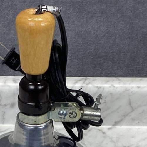 Fotolite SCA Clamp Light Testrite USA Wood Handle with Shade