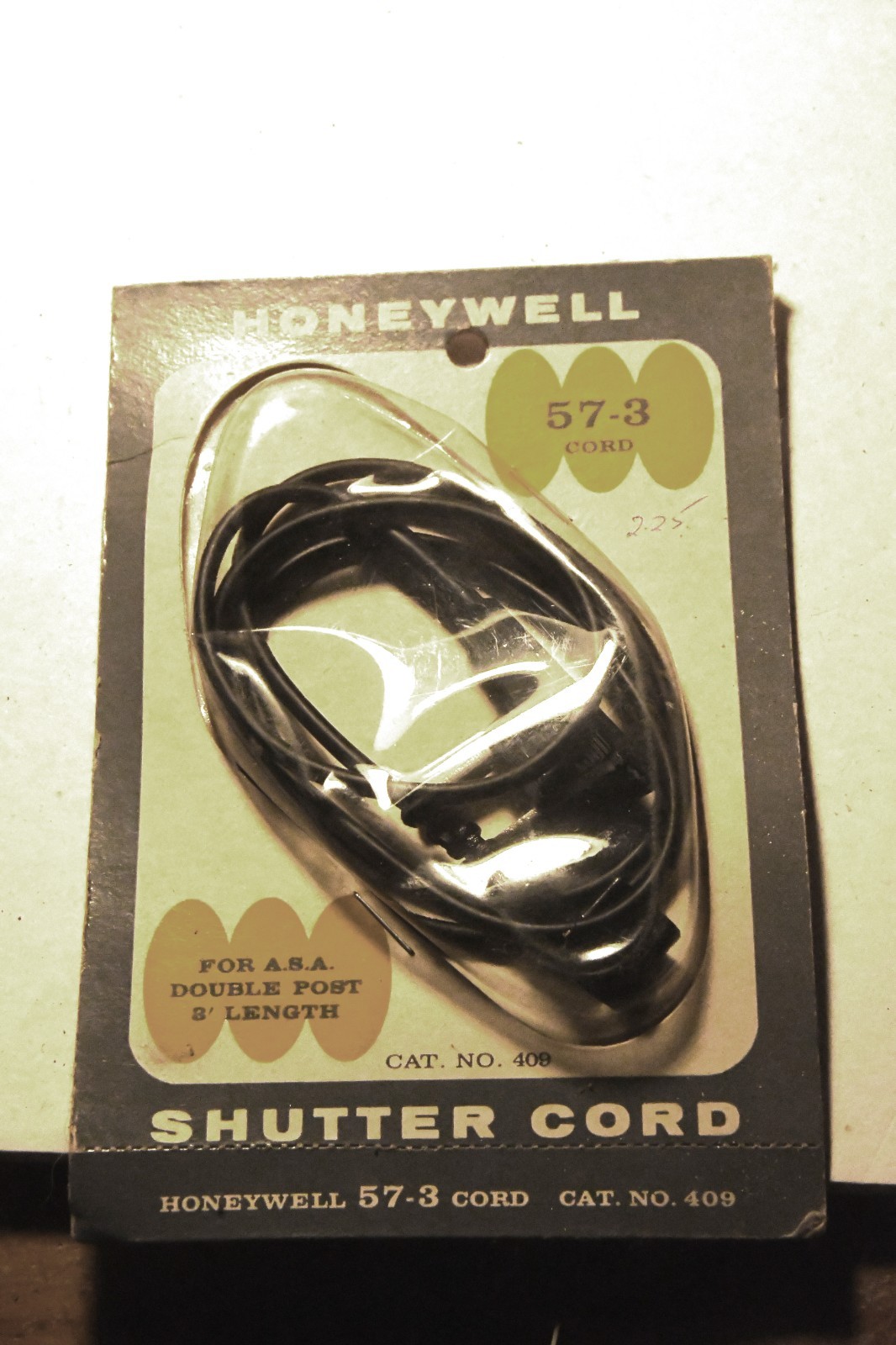 Three Vintage Honeywell Shutter Cord 62K-3 Cat. #444, 57-3