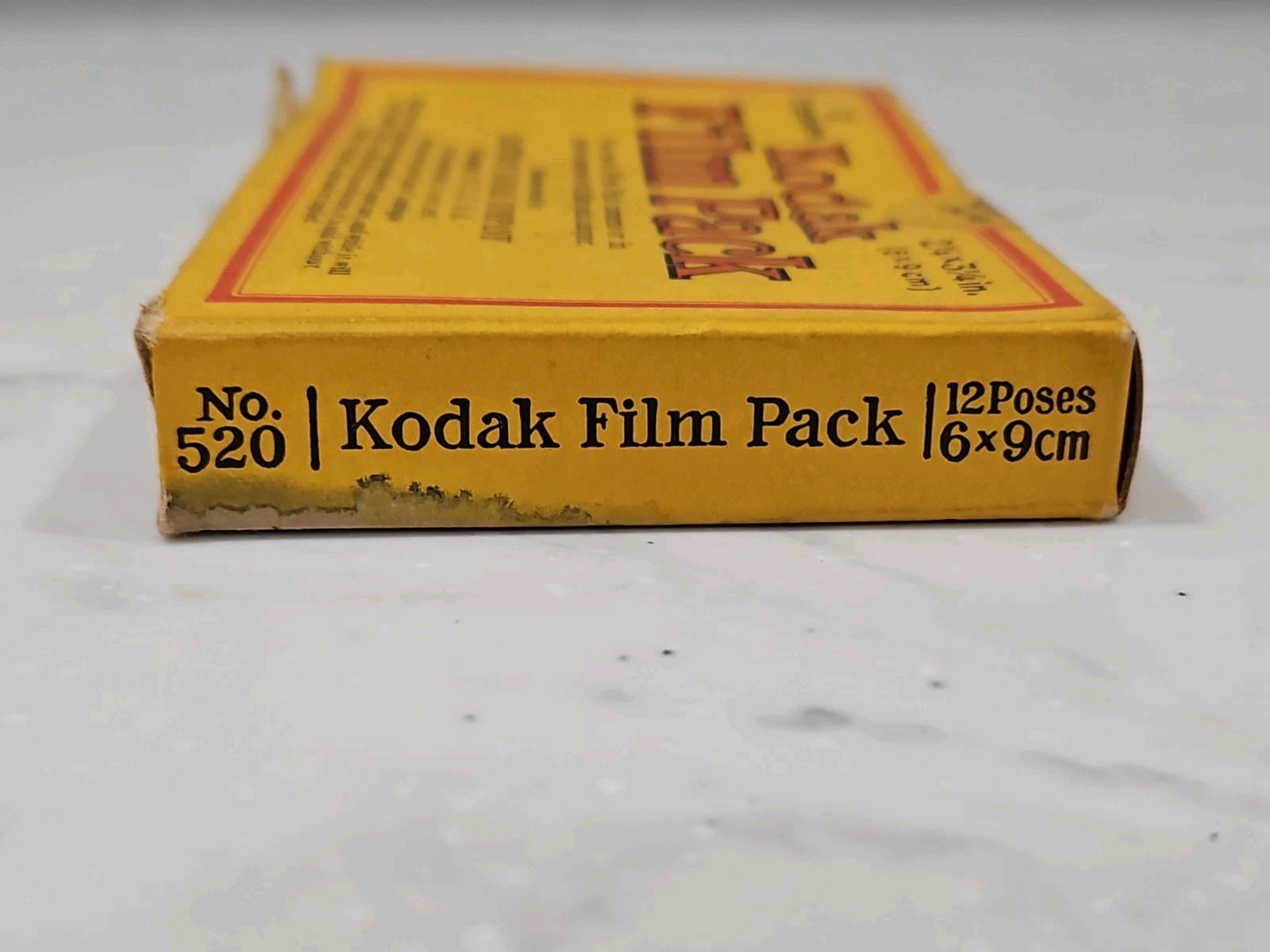 Kodak Box Only For 2 1/4 X 3 1/4 Film Pack, Expire Date June 1927. Original.