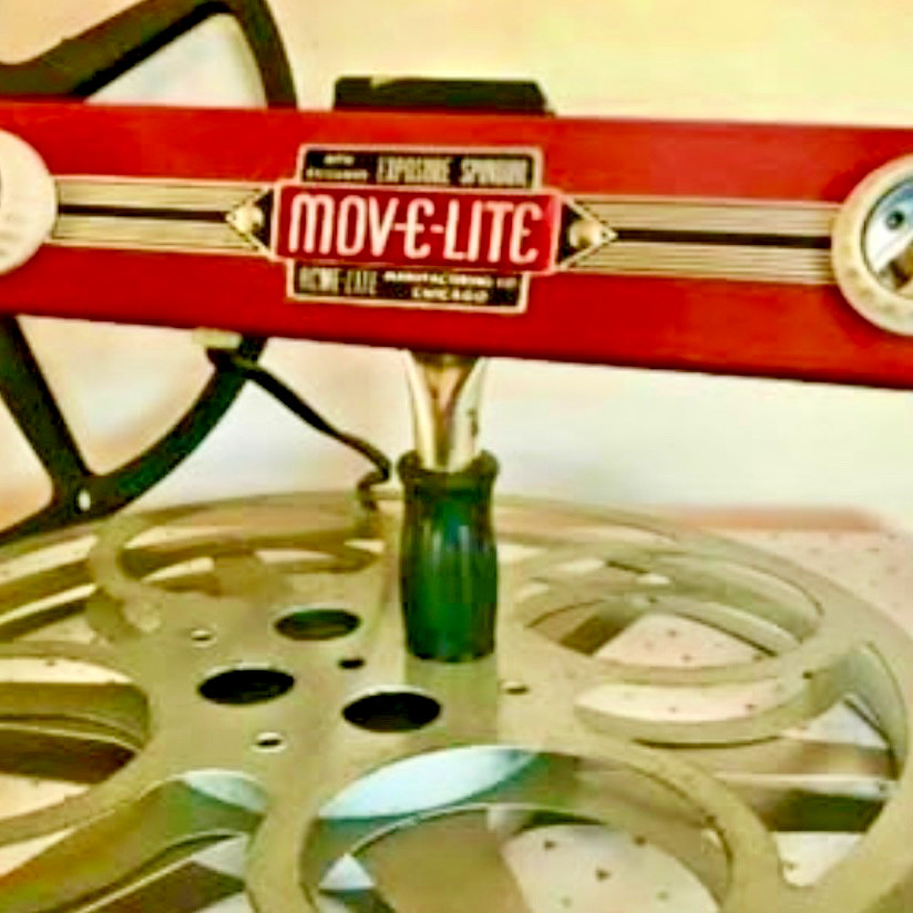 Vintage handheld Move-E-Lite movie/photography light spin dial exposure