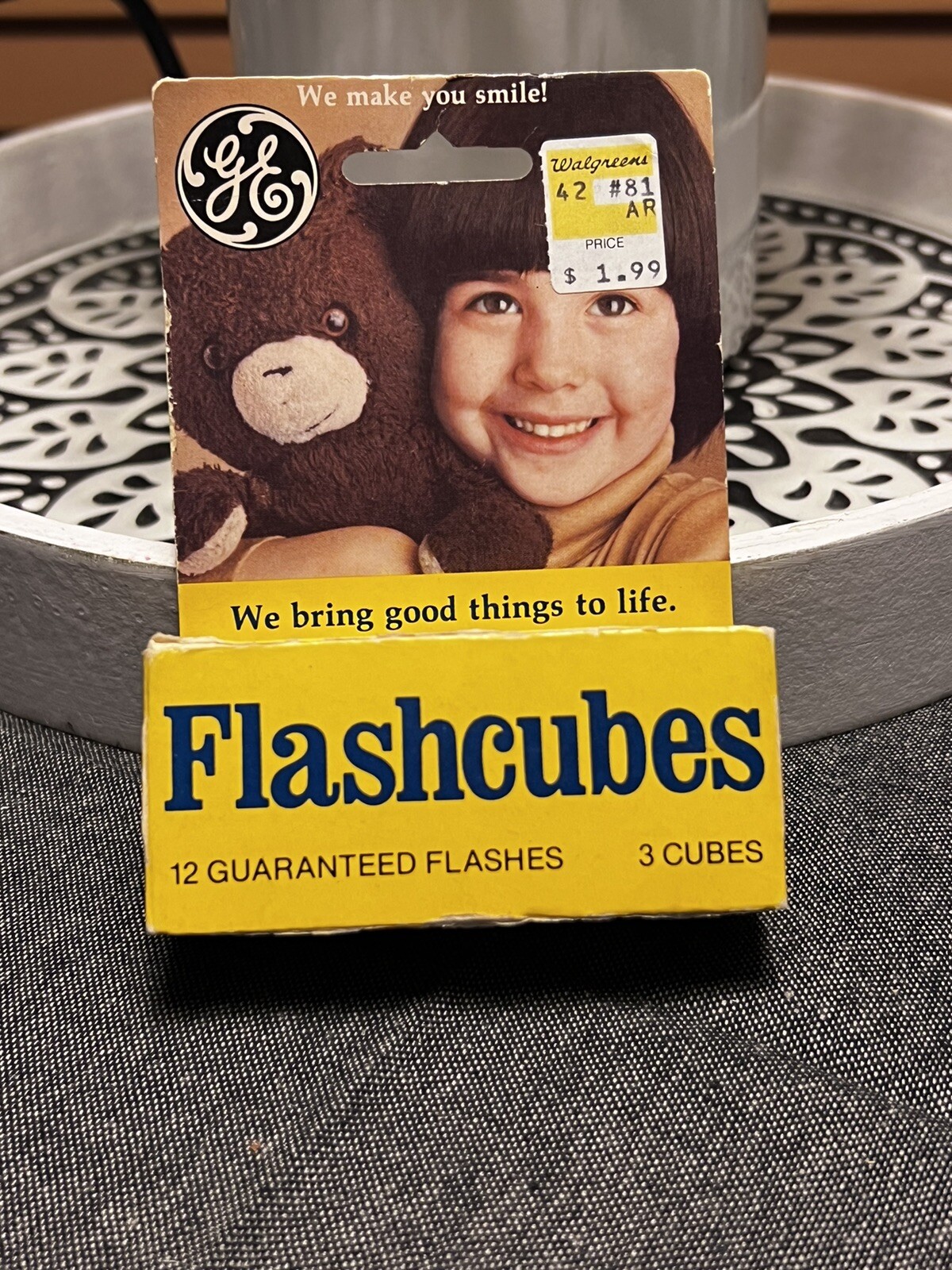 Vintage GE Flashcubes Original Box Set Of 3 Cubes 12 Flashes New Old Stock