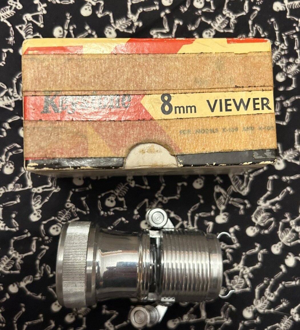 Vintage Keystone No. V-8 8mm Film Viewer in box for Models K-109 + K-108