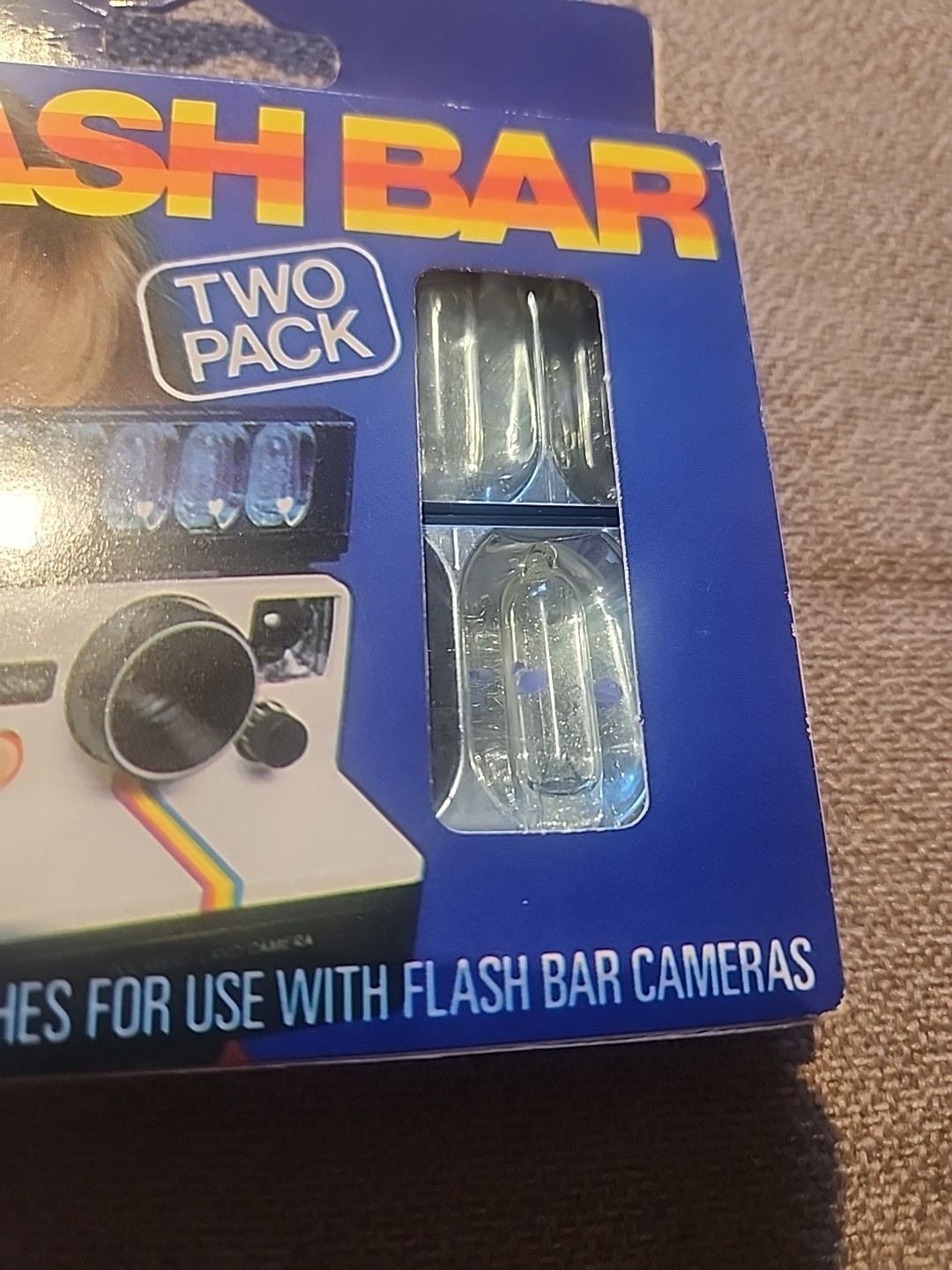 Vintage Sylvania Two Pack Blue Dot Flash Bar 20 Flashes for Camera For Polaroids