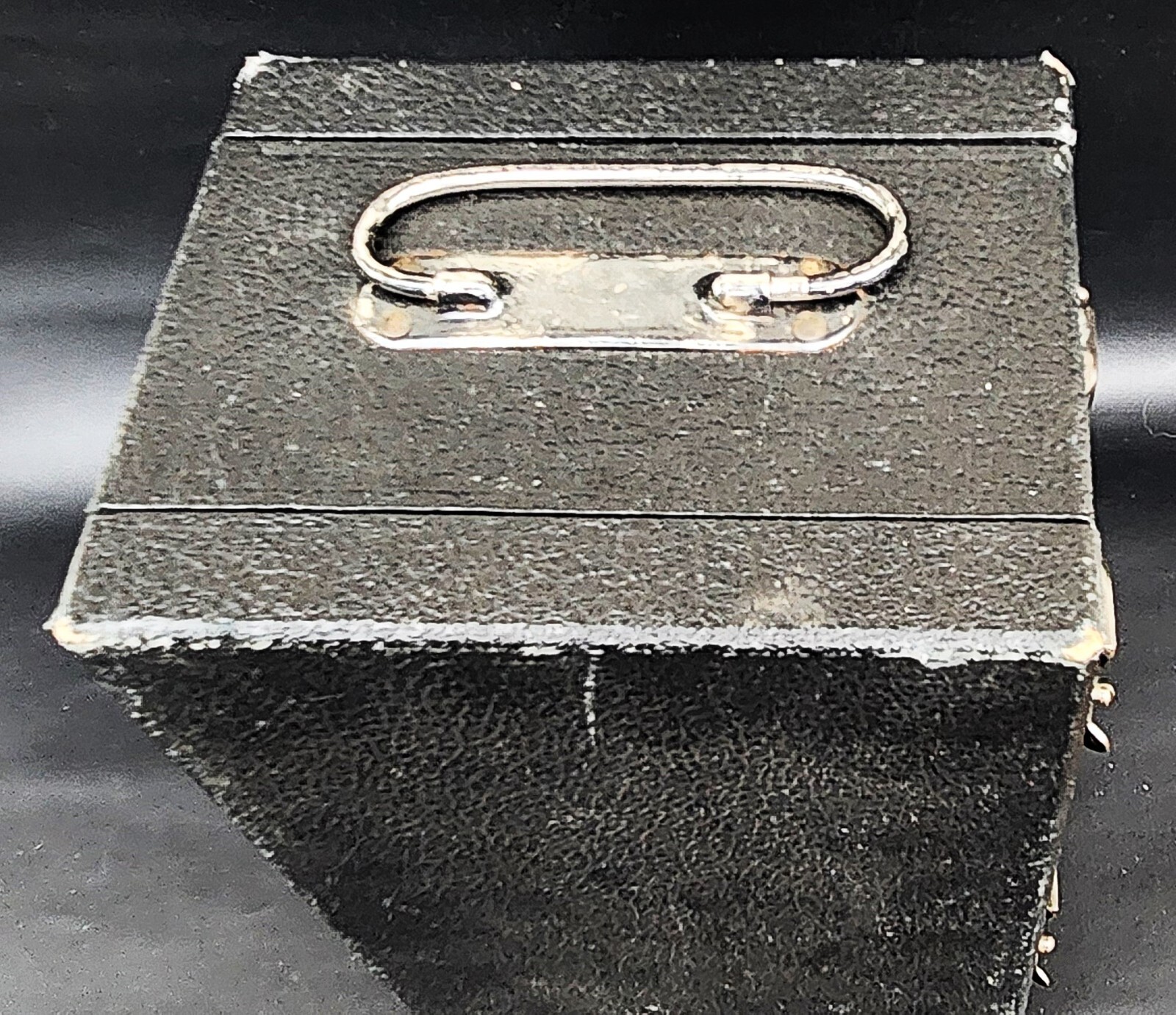 Vintage Black Faux Leather 200 Count 35mm Slide Case (VGUC)