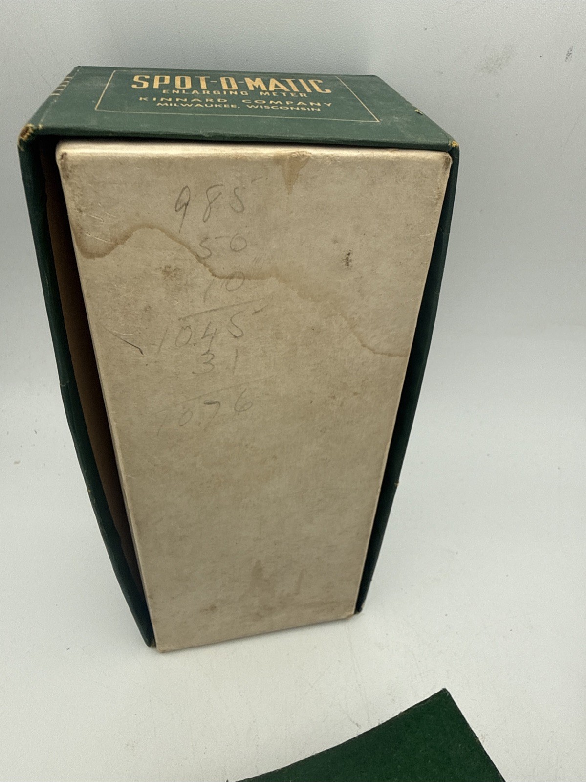 VTG Kinnard Spot-O-Matic Enlarging Meter w/ Box Instructions , Manual not Tested