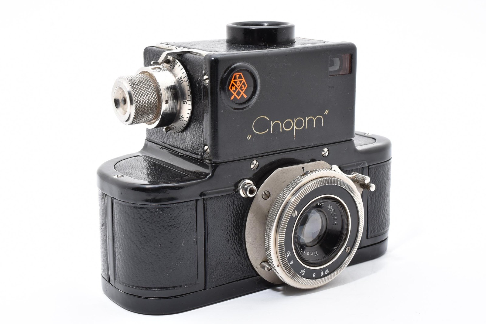 [Near MINT] Gomz Sport Cnopm Camera 3.5 5cm Lens + Leather Case From JAPAN