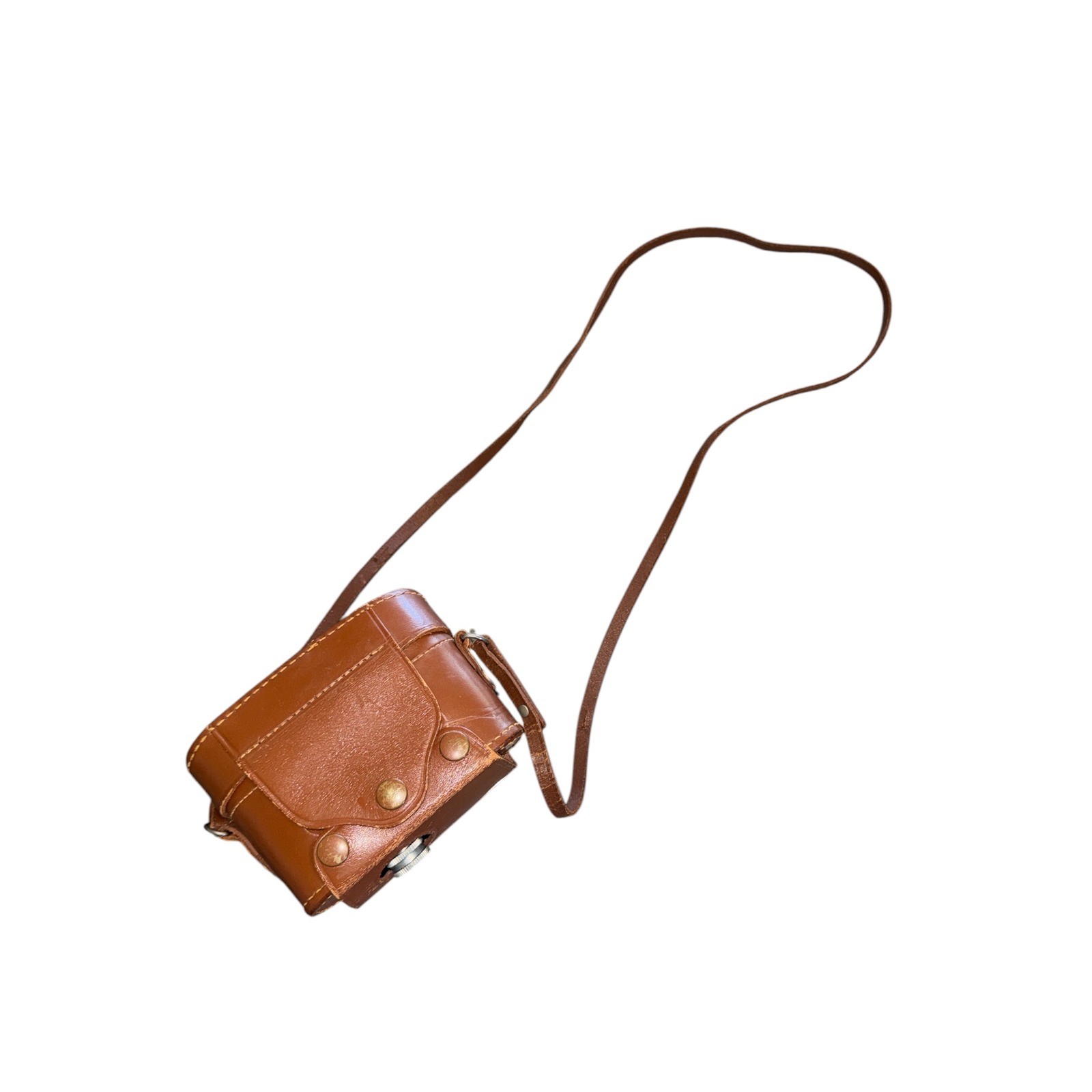 Vintage Kodak Signet Field Case Brown Leather Camera Bag Eastman Kodak Co USA