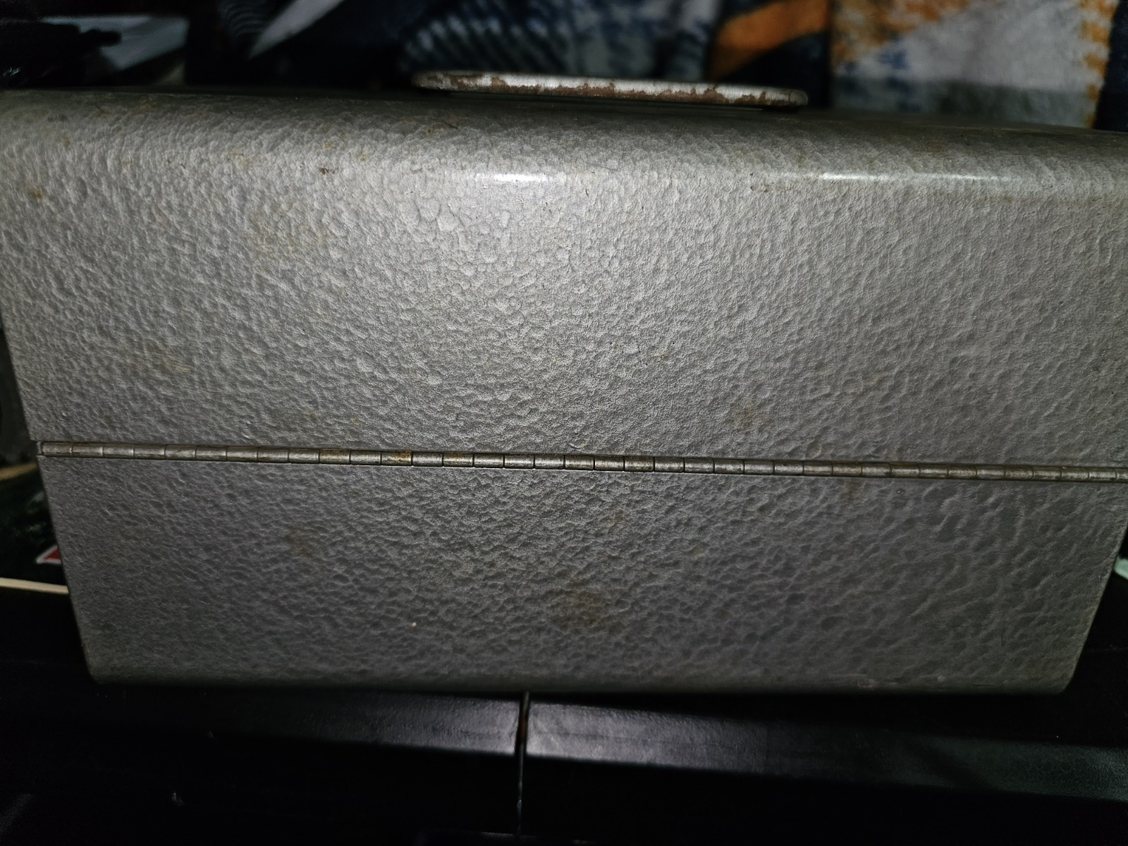 Vintage BRUMBERGER Super 8mm Film Reel Holder Carry Case Metal Box Movies Etc