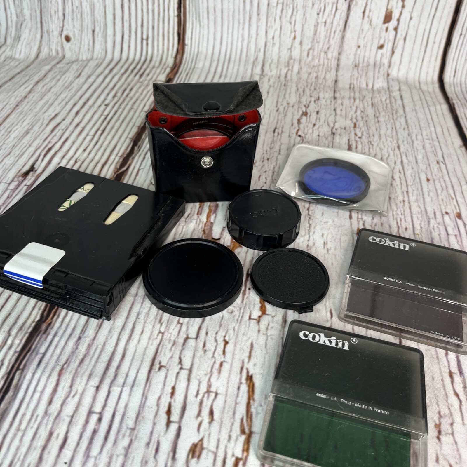 Vintage Camera Lenses And Assorted Parts Cokin ,Rolev , Tiffen
