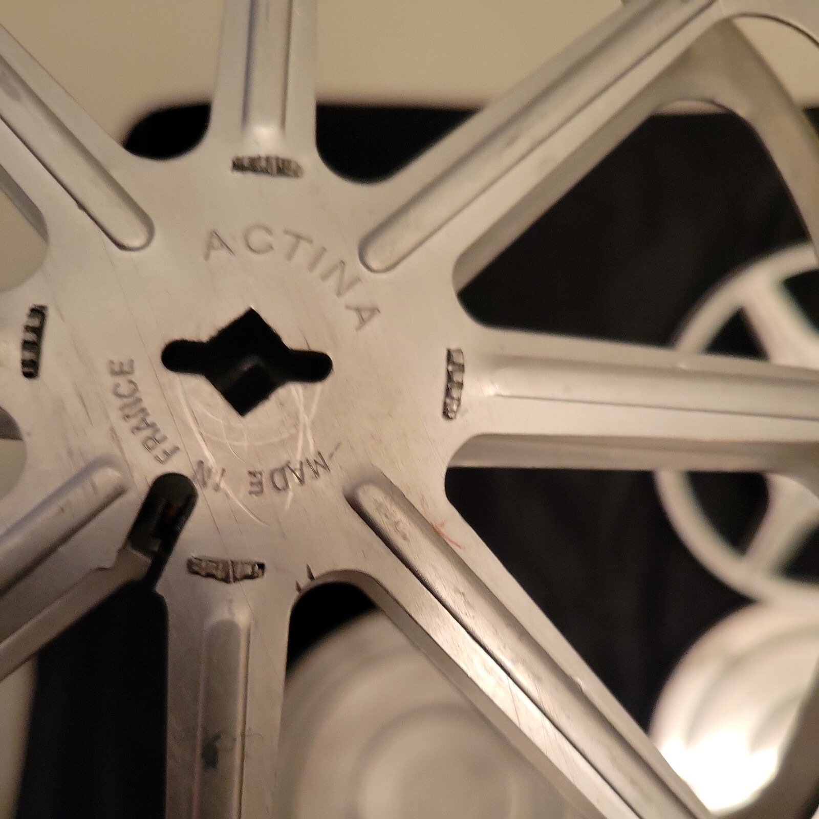 Vintage ACTINA Aluminum Movie 7″ Reels And Canisters. Lot Of 2.