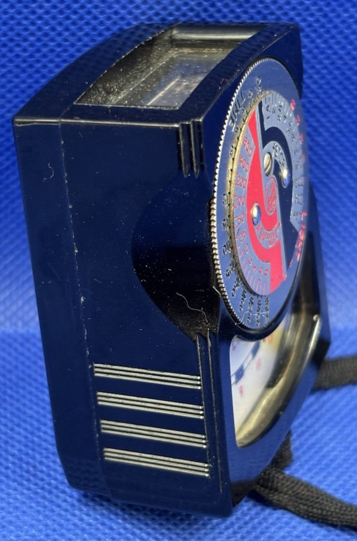 Vintage DeJur Amsco Model 5-B Light Meter Works w/ Case USA