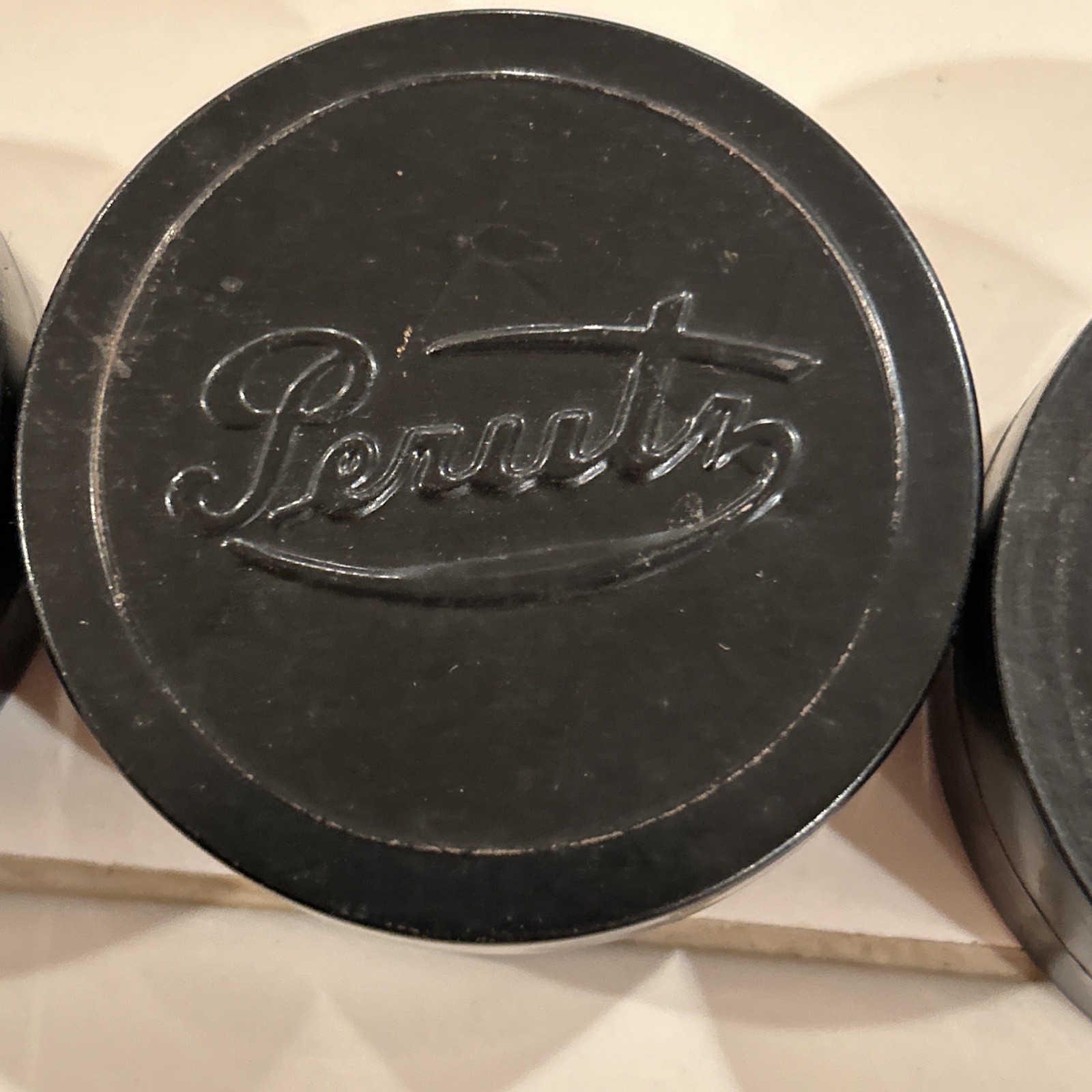 Vintage Perutz 1 Metal/ 2 Plastic Film Tin Canister 2” Container – Lot Of 3