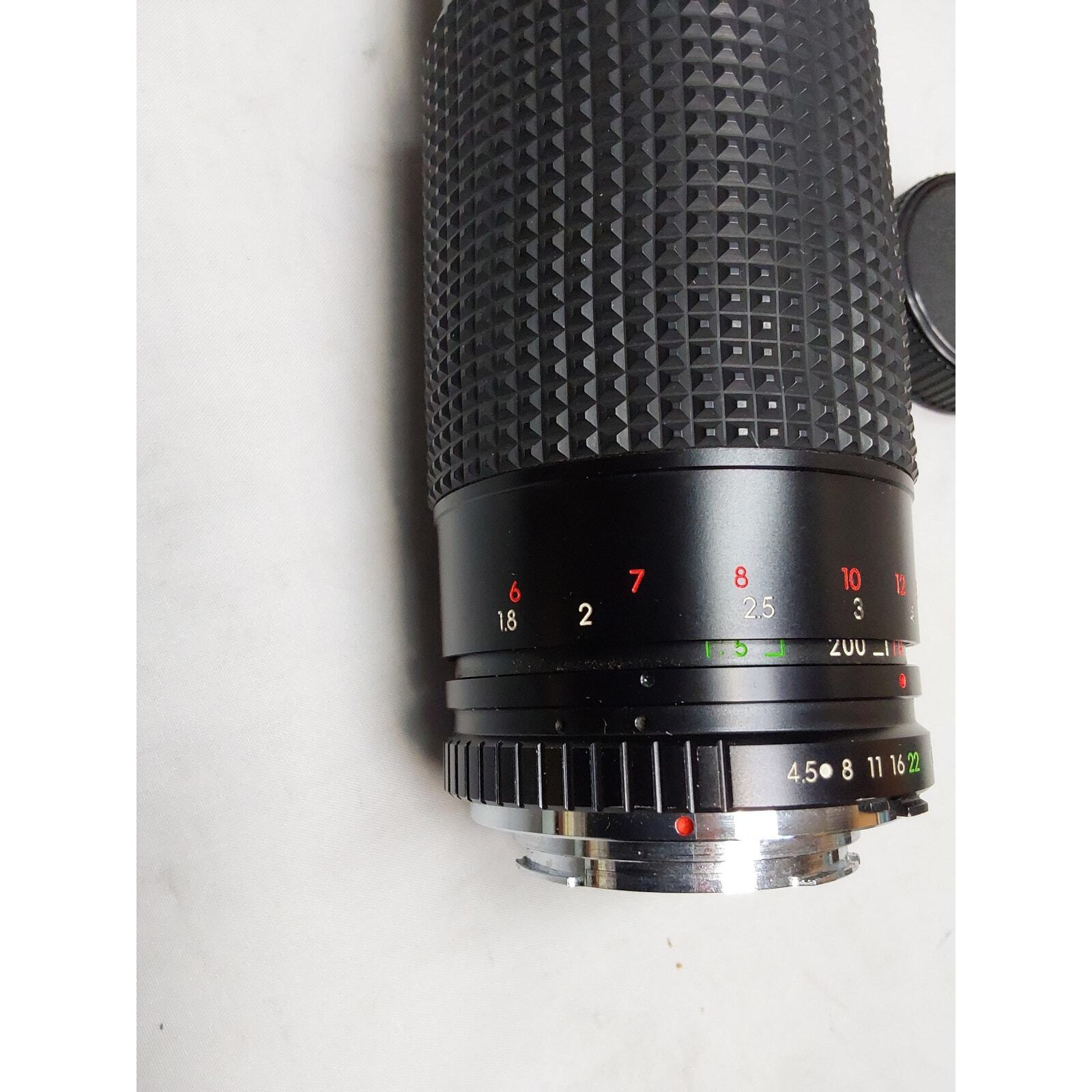 Polar MC Auto Zoom 1:4.5. F=80-200 mm Camera Lens No. 903897 with Caps & Bag