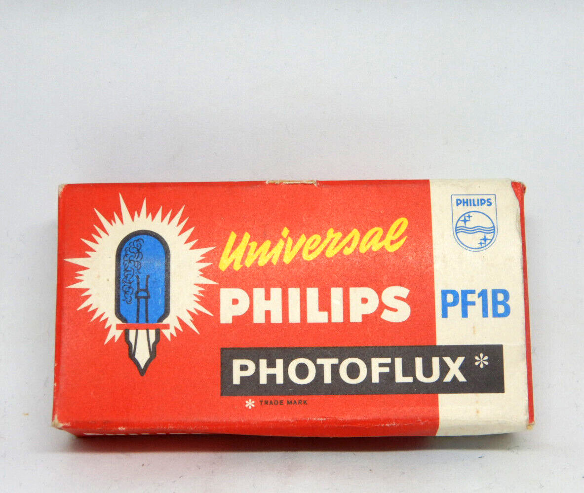 Vintage Philips Photoflux PF1B Light Bulb AC9 Pack Of 5 Camera Flash New Unused
