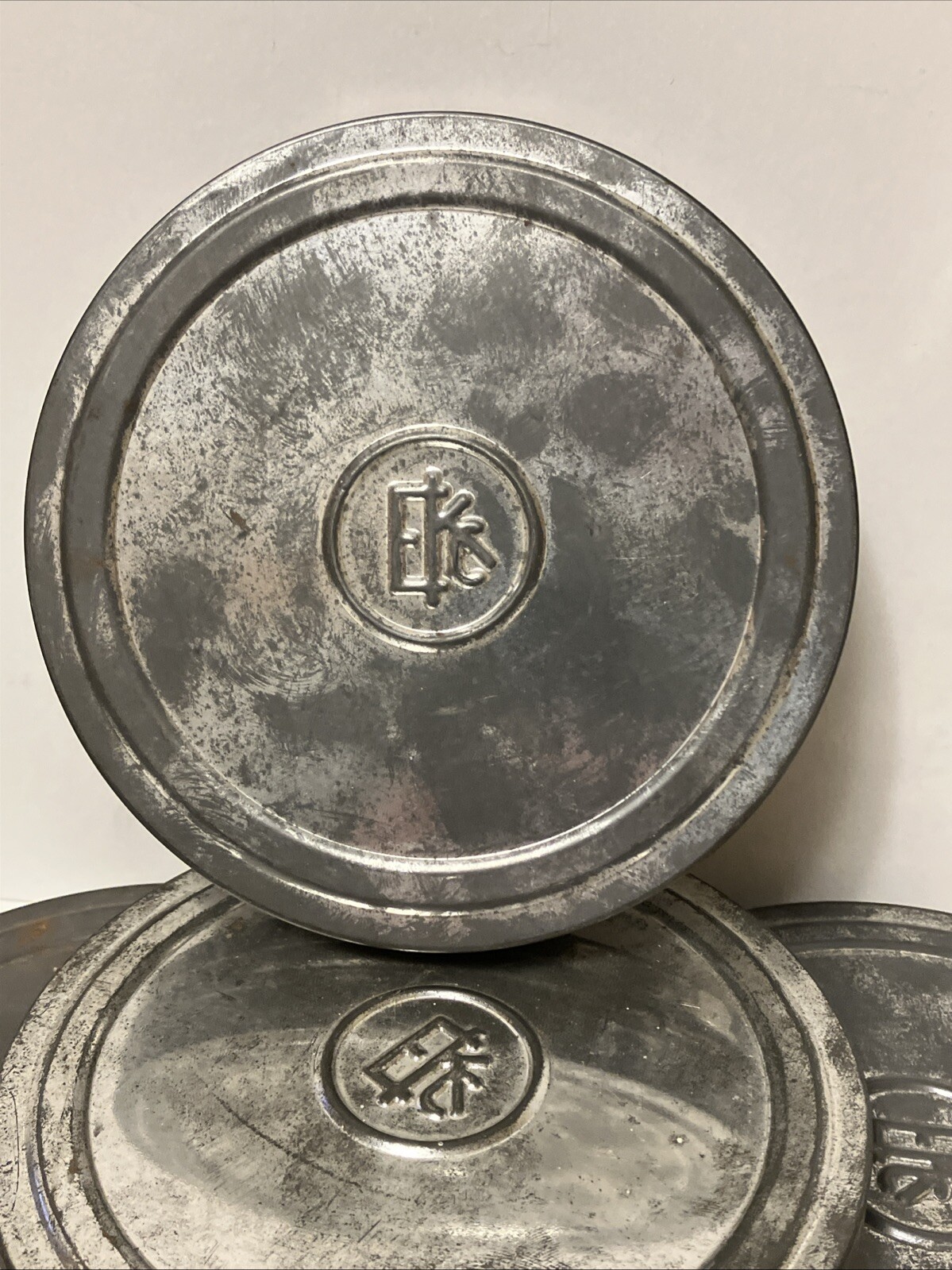 Vintage 1960s Eastman Kodak EKC Metal Film Canisters (lot Of 4).