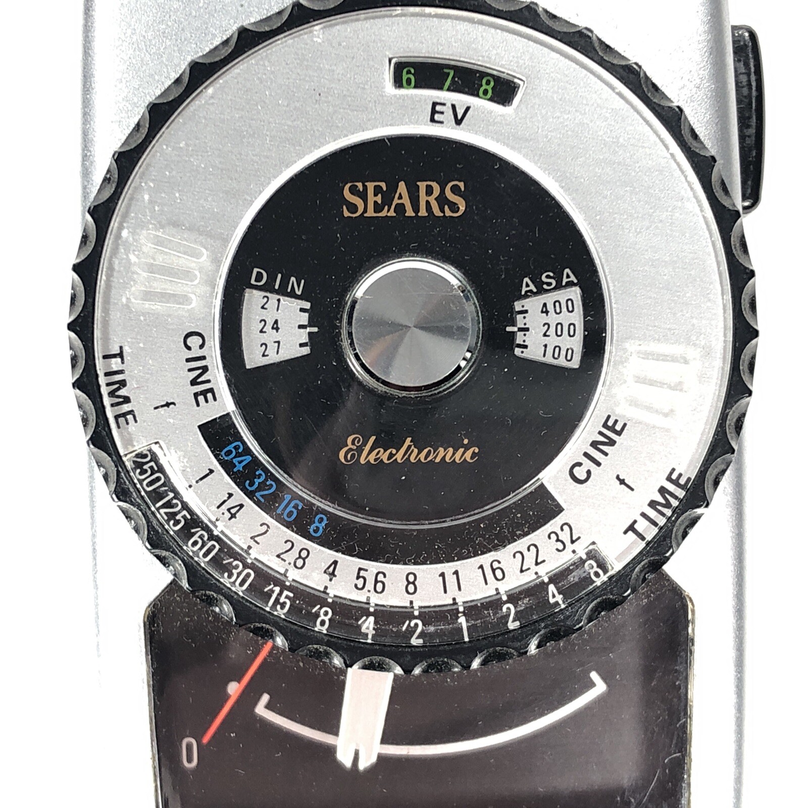 Vintage Sears Camera Photography Electronic Light Meter w/ Leather Case Rare
