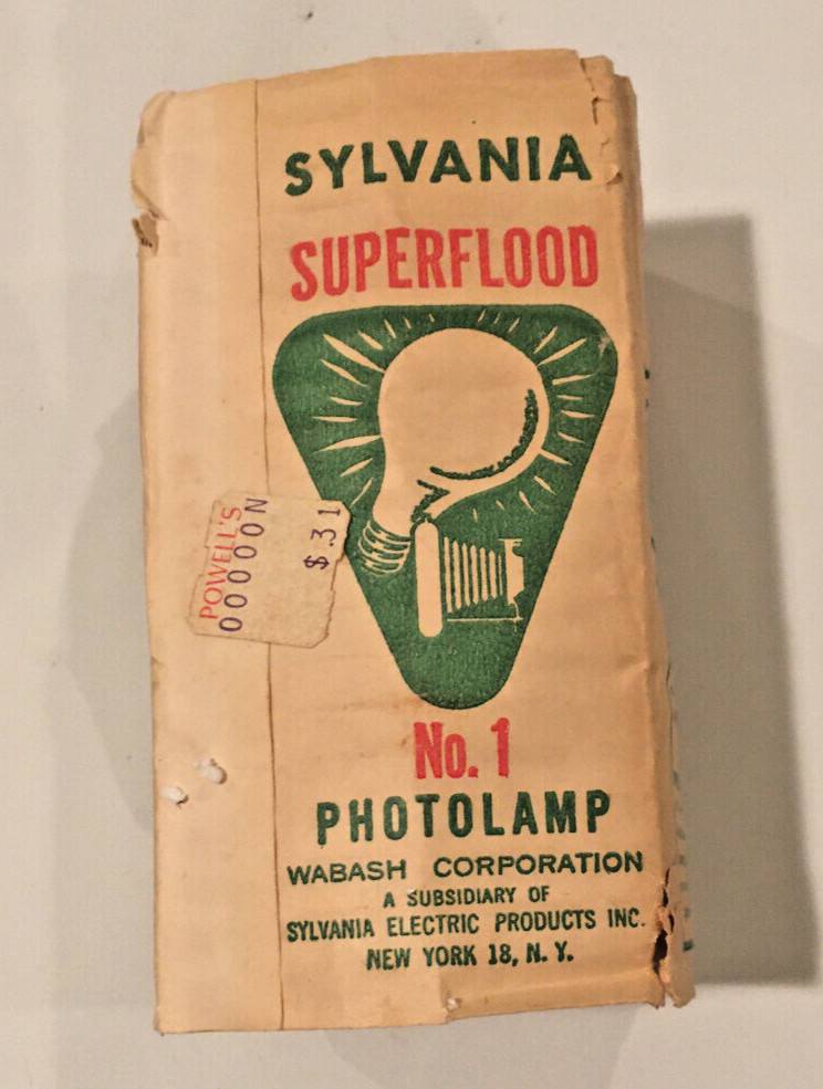 Sylvania Vintage Superflood Photo Lamps