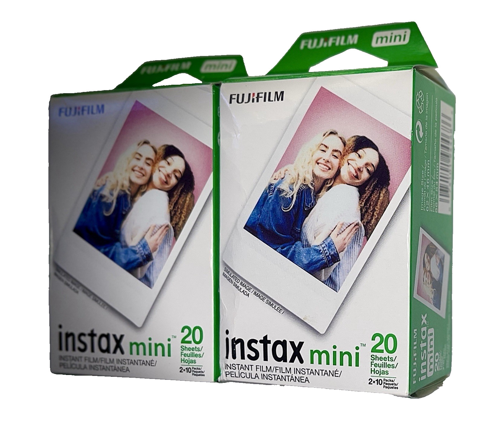 Fujifilm Instant Mini Film Two Instant Film Twin Packs – 40 EXP Total, ISO 80…