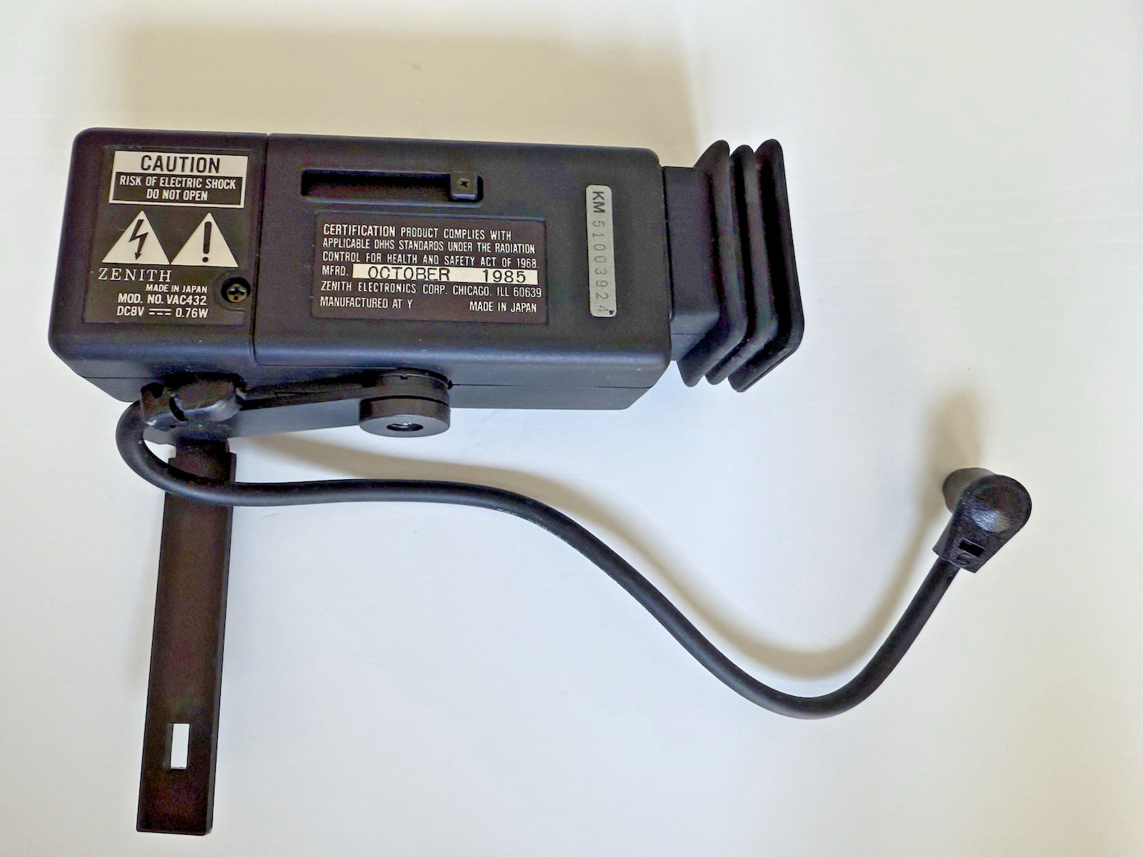 Vintage ZENITH VM7000 Electronic Viewfinder – Model VAC432 View Finder