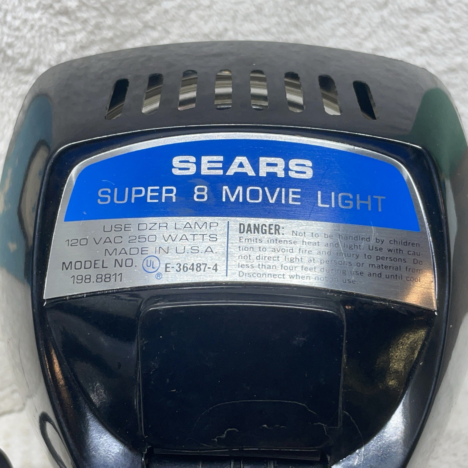 Vintage Sears Super 8 Movie Light 250 Watt In Excellent Condition