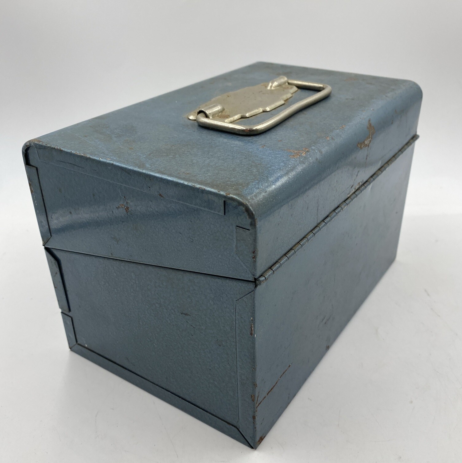 Vintage Steel Metal Logan de Luxe Movie Video Reel Chest Holder 12 Canisters 8mm