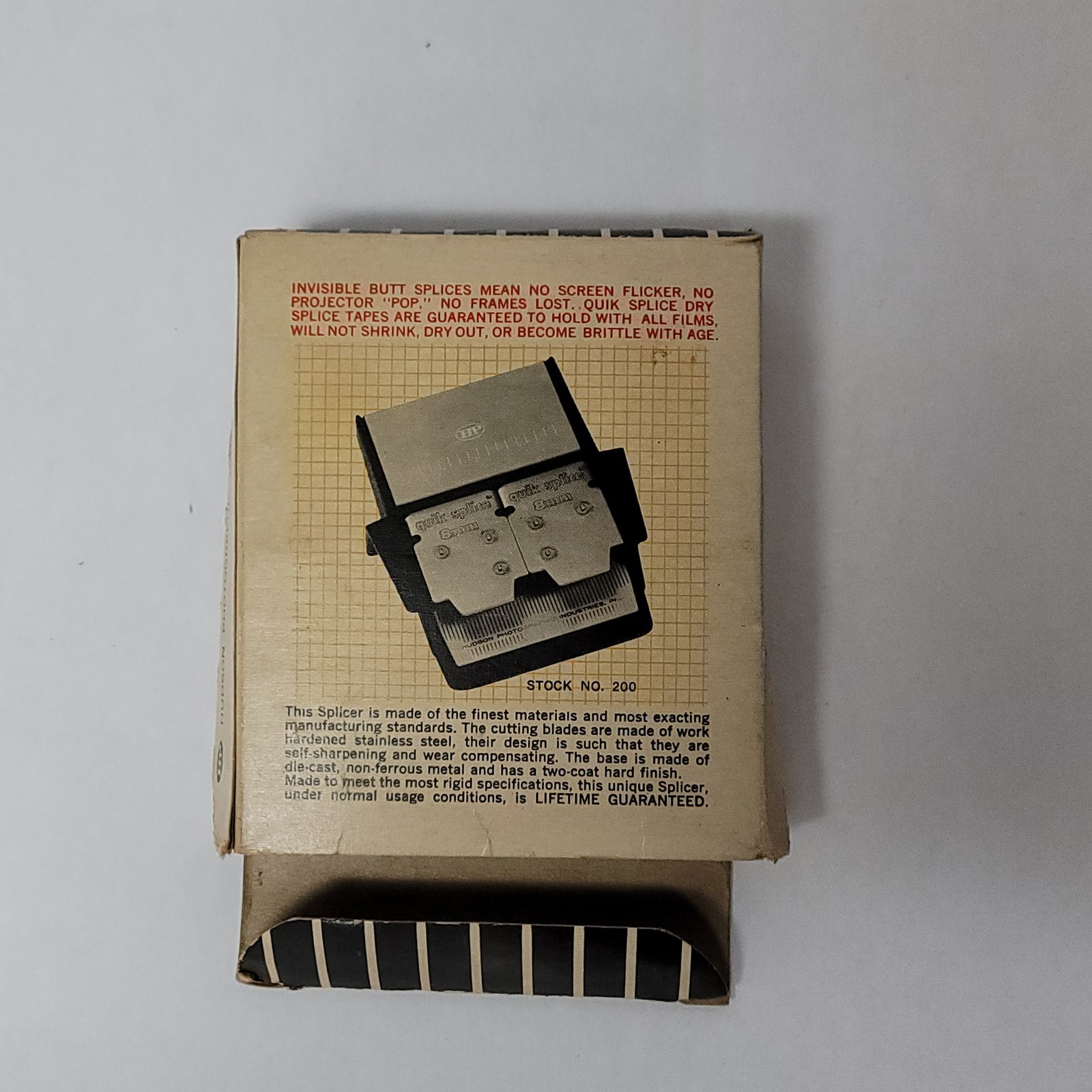 Vintage HP Quik Splice 8mm Automatic Butt Splicer Hudson Photographic Industries