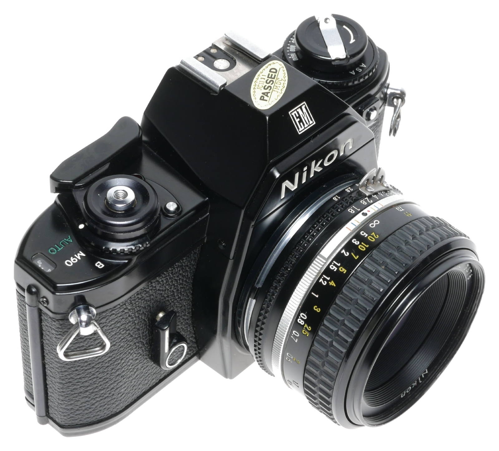 Nikon EM 35mm SLR Film Camera Nikkor 1.8/50 Lens