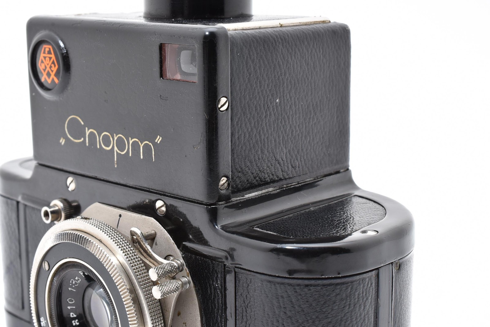 [Near MINT] Gomz Sport Cnopm Camera 3.5 5cm Lens + Leather Case From JAPAN