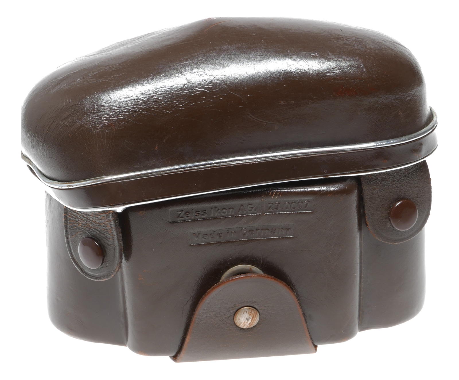 Zeiss Ikon Ever ready brown vintage film camera antique leather hard case