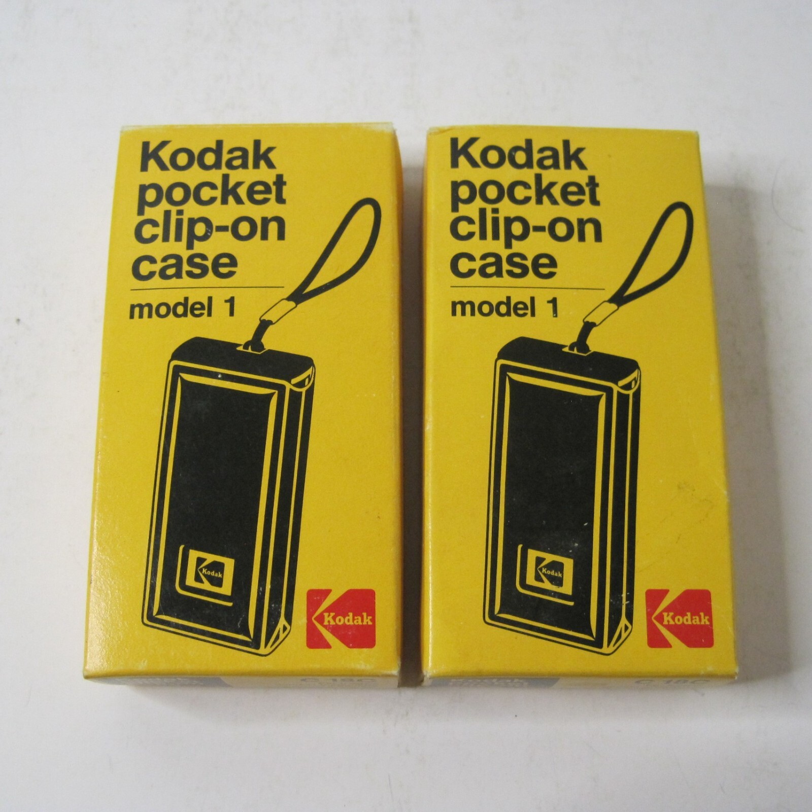 Lot of 2 Kodak Pocket Clip-on Case Model 1 C 18C For Kodak Instamatic 10 Camera