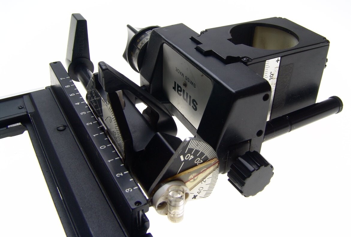 SINAR F FOCUSSING REAR STANDARD MONORAIL LARGE FORMAT CAMERA 4×5 BLACK ACCESSORY