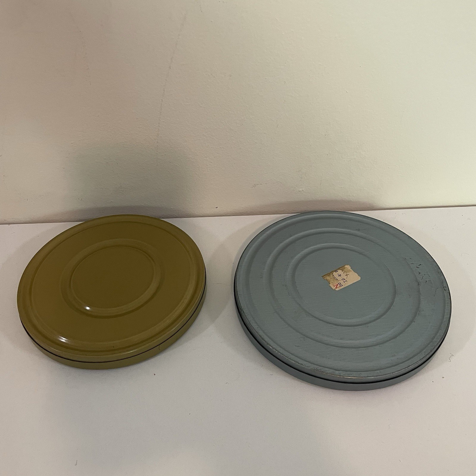 Film Reel Tins Empty Vtg