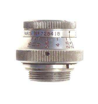 Som berthiot emel cinor b 1:2.5 f=12.5 d-mount chrome lens