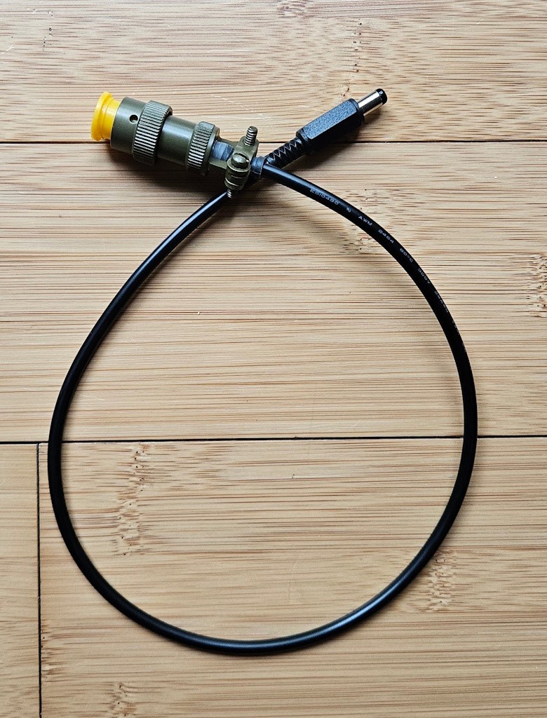 Canon Scoopic 16MN 16MS Power Cable, 5.5×2.5mm DC barrel plug, ~0.5m (1.6ft)