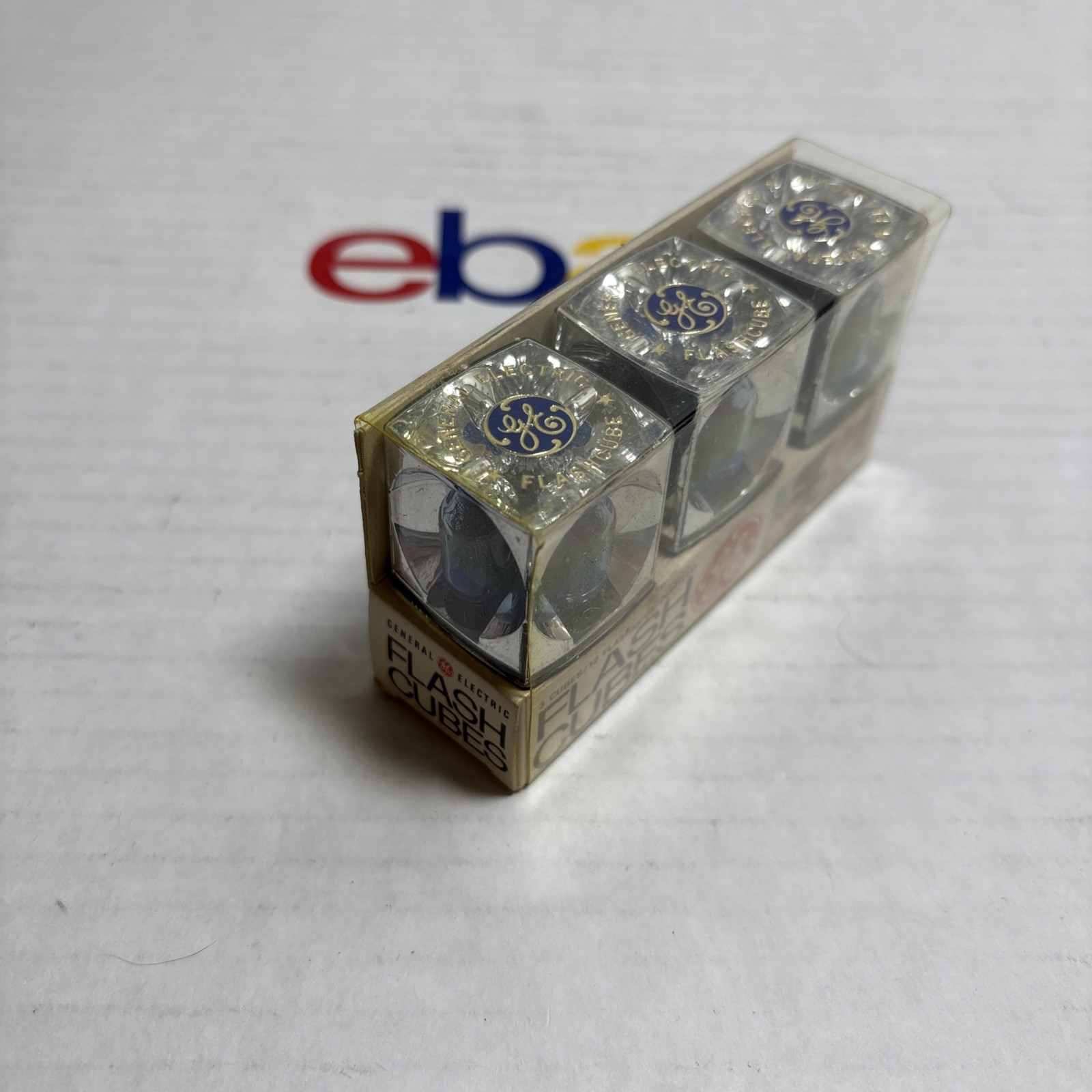 Vintage GE Flash Cubes – 3 Cubes/12 Flashes – Original Packaging