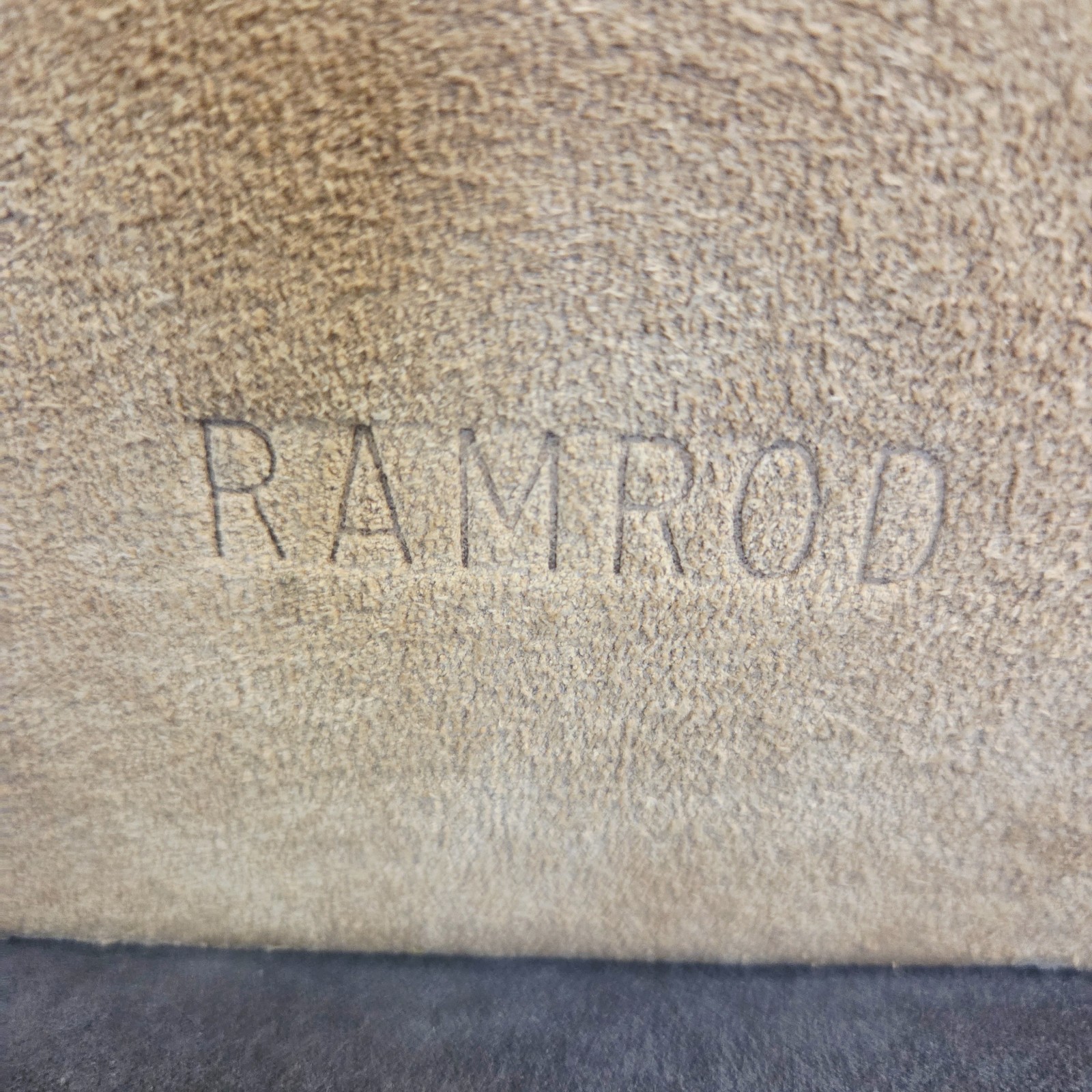 Vintage RAMROD Suede Leather Camera Bag 12×8.5×6 Made USA Cowhide Field Case