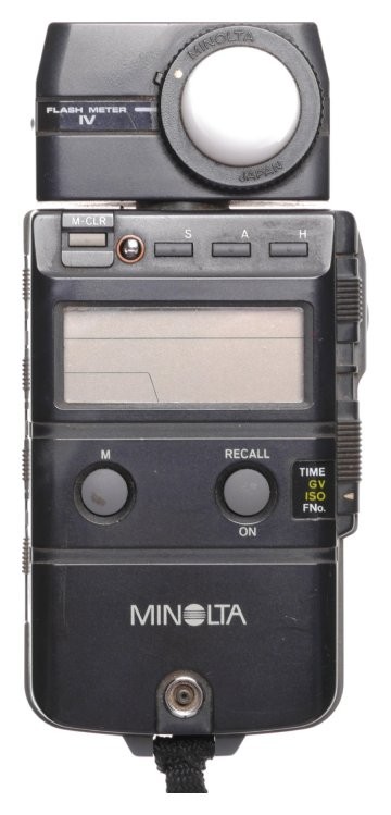 Minolta IV electronic flash meter used cased light exposure meter