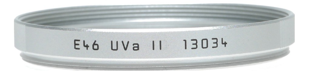 13034 Leica Uva II E46 camera lens Filter E 46 Silver Boxed Mint condition