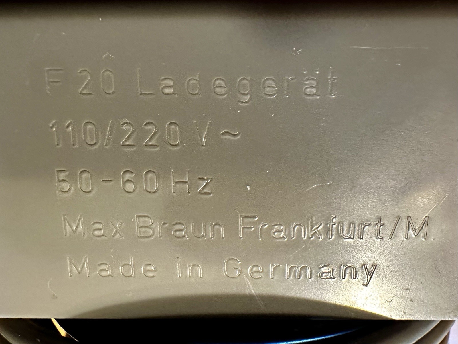 ✨ Vintage Max Braun Flash F 20 Ladegerat Photography Made In Germany 50-60 Hz ✨