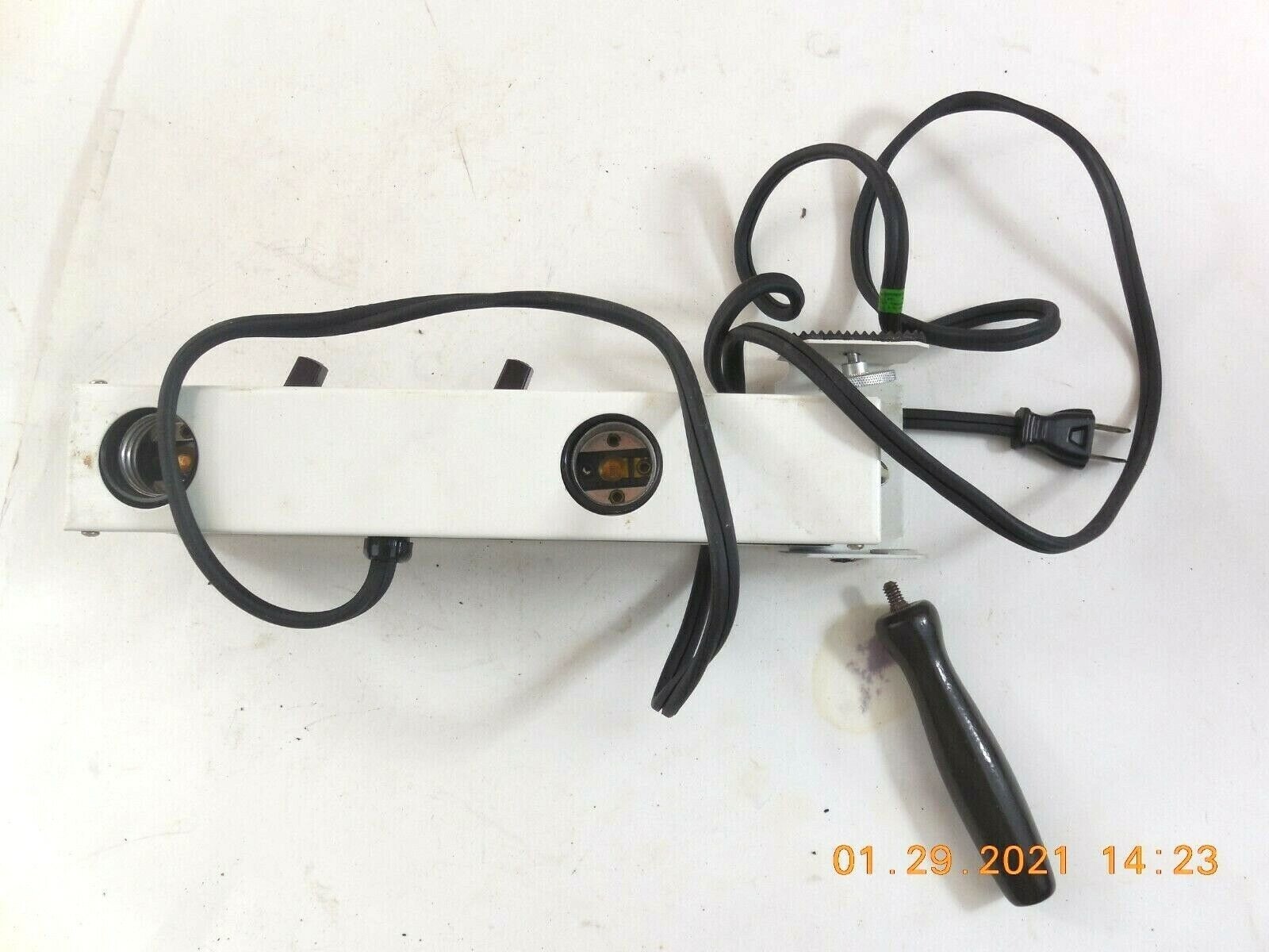 Harwood Photo Folding 4 Light Bar With Handle And Camera Bracket Vintage 1950