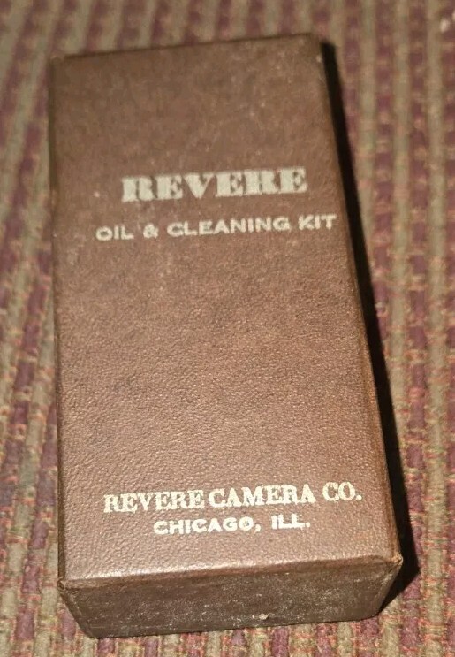 Vtg Revere Camera Co Oil & Cleaning Kit – Oil Jar, Oiler, Brush-Box