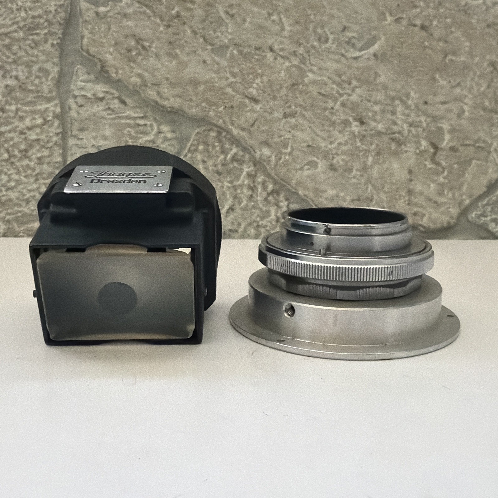 Vtg Exakta Ihagee Camera Magnifying Lens Adapter Viewfinder Dresden Rare Germany
