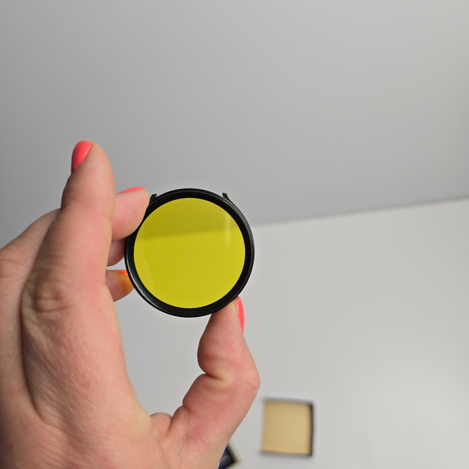 Vintage Optochrom Ecron Light Filter #1 Yellow Size 39-43