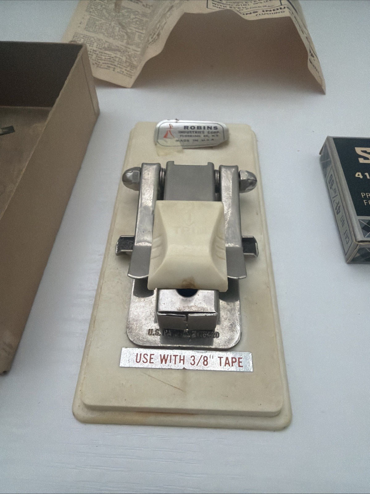 Vintage Robins Gibson Girl Stereo 4 Tape Splicer TS4-S with Box And Tape