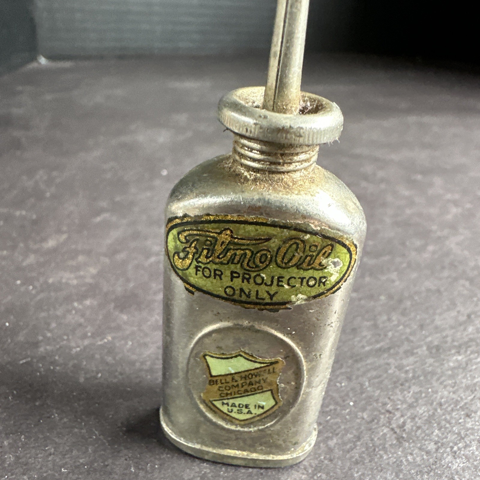 Vintage Bell & Howell Projector Film Oil Tin #M7