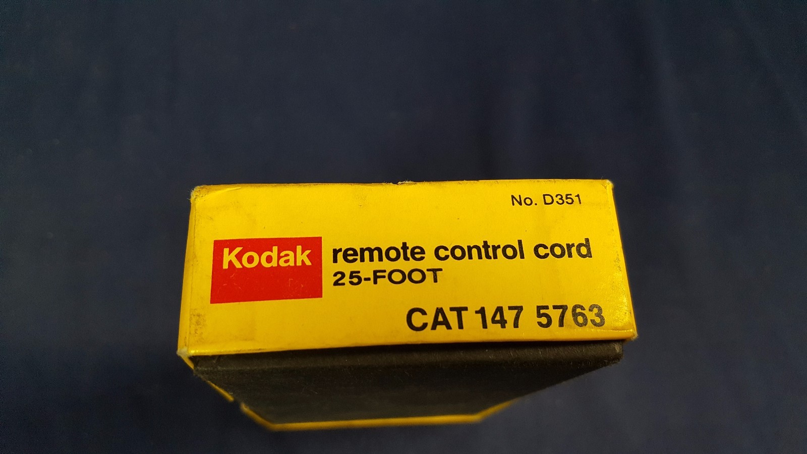 Vintage Kodak Remote Control Cord 25 Foot D351 CAT 147 5763 Original Box NOS