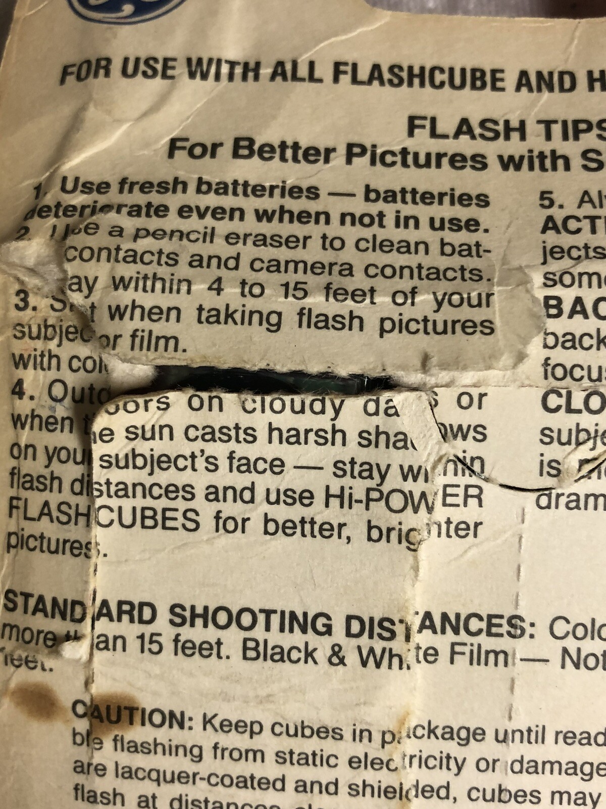 Vintage Hi-Power Flash Cubes